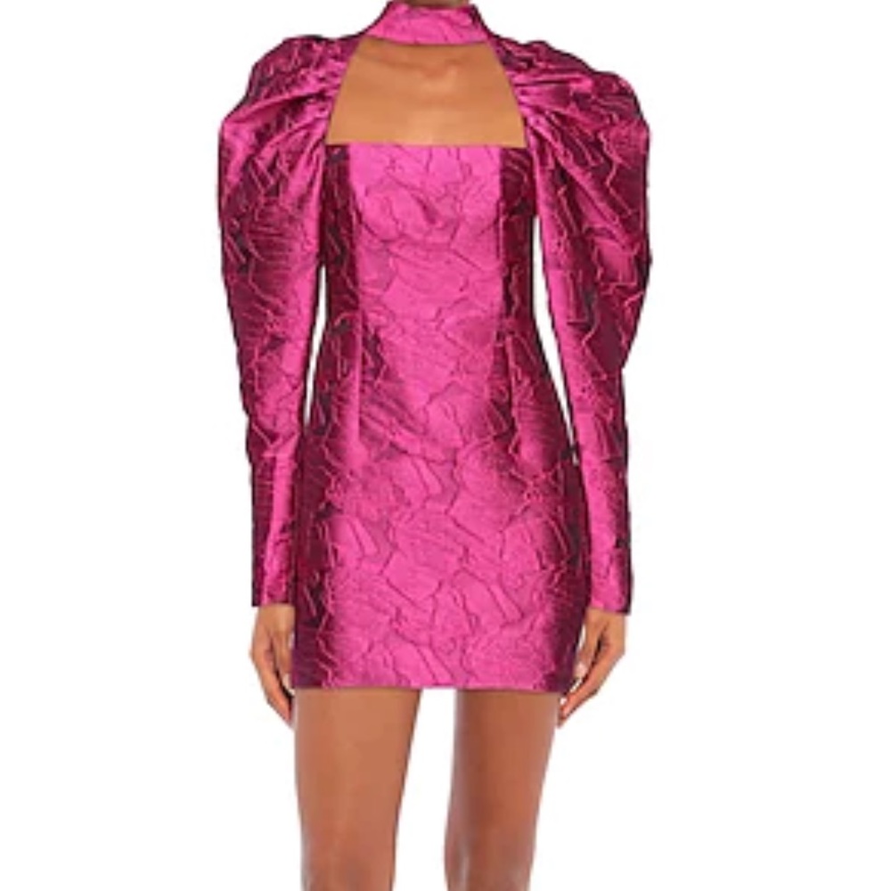 Elegant Pink Mini Dress